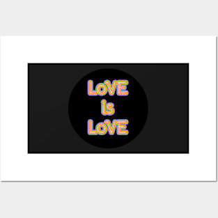 Love is Love Rainbow Posters and Art